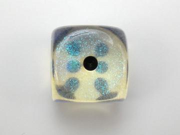 Chessex Borealis Aquerple w/Black 16mm d6