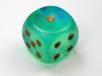 Chessex Borealis Light Green w/Gold16mm d6