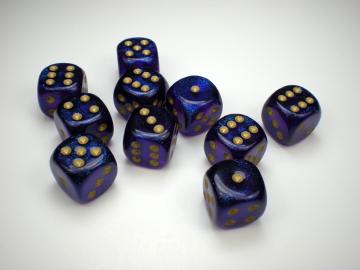 Chessex Borealis Royal Purple w/Gold 16mm d6