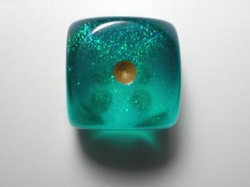 Chessex Borealis Teal w/Gold 16mm d6