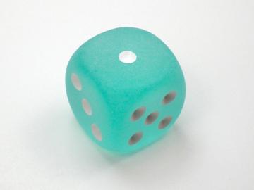 Chessex Borealis Frosted Teal w/White 16mm d6