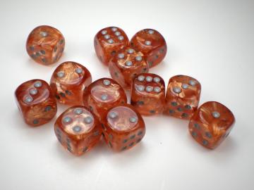 Chessex Leaf Copper w/Steel 16mm d6 Dice