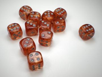 Chessex Leaf Copper w/Steel 16mm d6 Dice