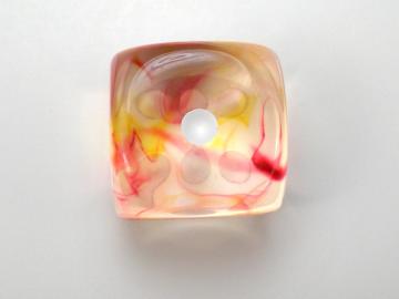 Chessex Nebula Flame w/White 16mm d6 Dice