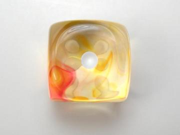 Chessex Nebula Flame w/White 16mm d6 Dice