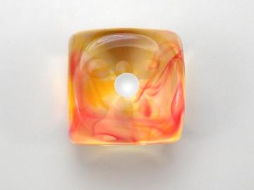 Chessex Nebula Flame w/White 16mm d6 Dice