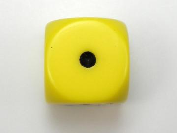 Chessex Opaque Yellow w/Black 16mm d6