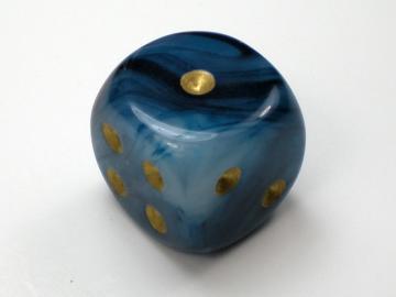 Chessex Phantom Teal w/Gold 16mm d6