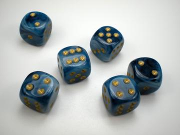 Chessex Phantom Teal w/Gold 16mm d6