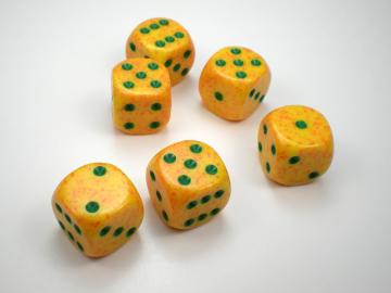 Chessex Speckled Lotus w/Green 16mm d6