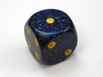 Chessex Speckled Twilight w/Yellow 16mm d6 Dice
