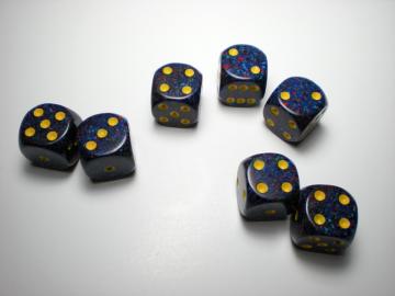 Chessex Speckled Twilight w/Yellow 16mm d6