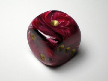 Chessex Vortex Burgundy w/Gold 16mm d6