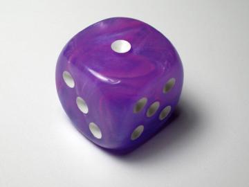 Chessex Wild Purple w/White 16mm d6