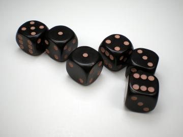 Game Master Brown w/Tan 16mm d6