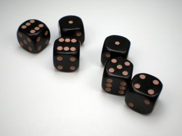 Game Master Brown w/Tan 16mm d6