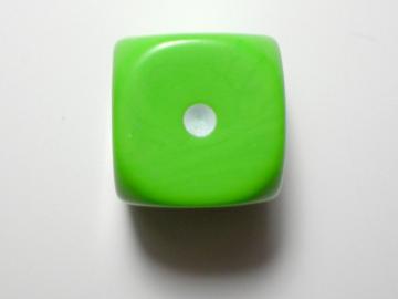 Game Master Mini Green w/White 16mm d6