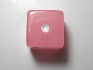 Koplow Games Glow in the Dark Pink w/White 16mm d6 Dice