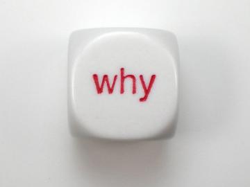 Koplow Games Interrogative White w/Red 16mm d6 Dice