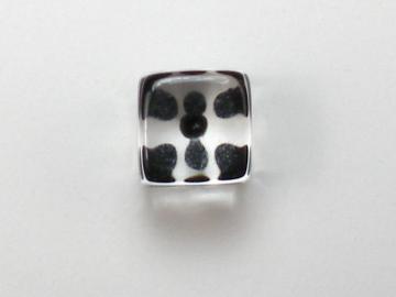 Koplow Games Translucent Clear w/Black 5mm d6 Dice