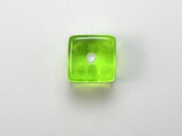 Koplow Games Translucent Light Green w/White 5mm d6 Dice