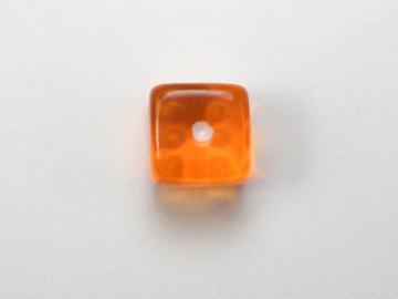 Koplow Games Translucent Orange w/White 5mm d6 Dice