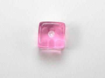 Koplow Games Translucent Pink w/White 5mm d6 Dice