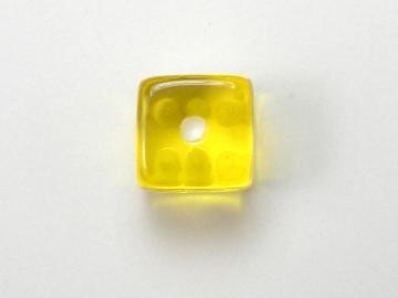 Koplow Games Translucent Yellow w/White 5mm d6 Dice