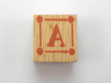 Unknown Wood Letter Cubes